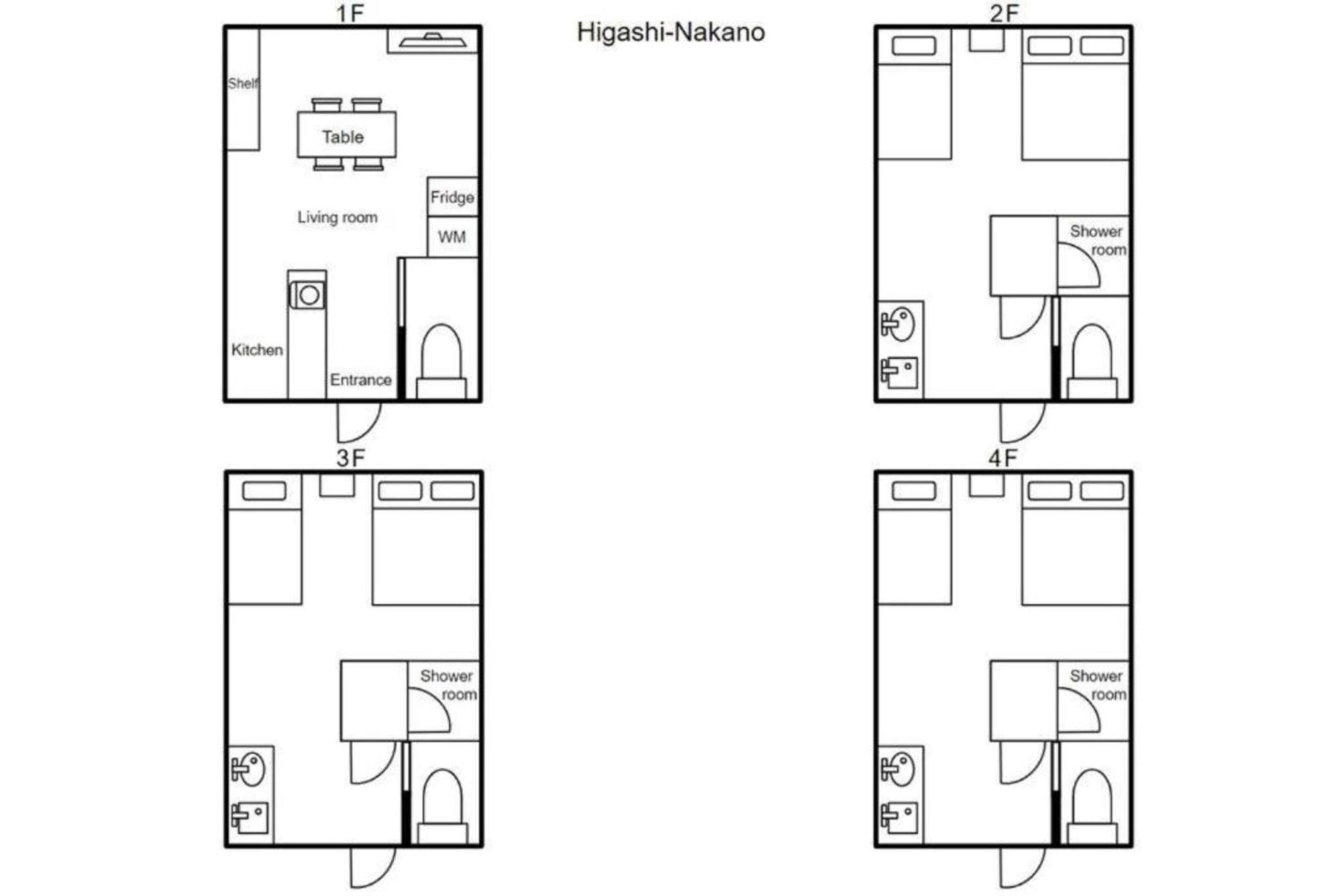 27, Higashi-nakano, Entire House For Rent Сasa de vacaciones